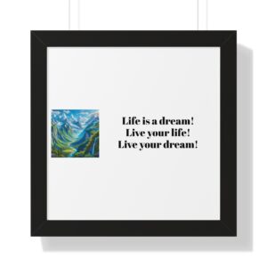 Inspiring Kids Poster - "Live your dream"